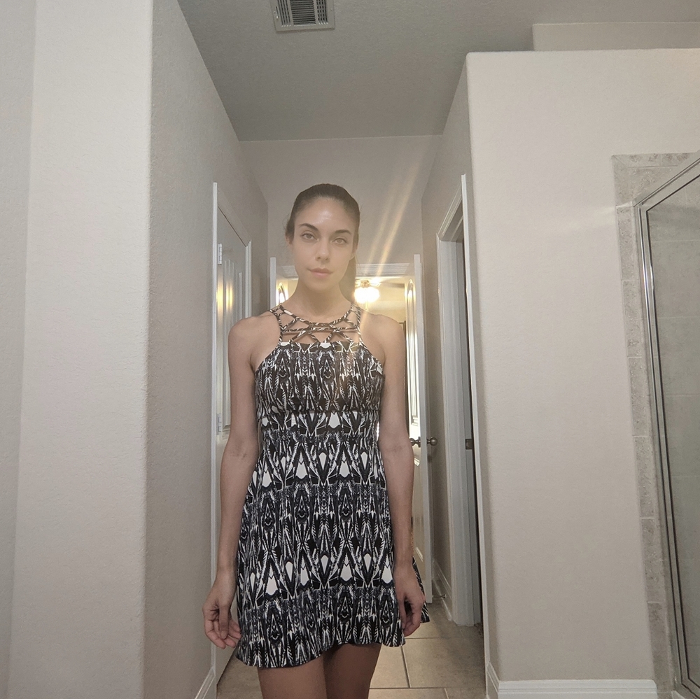 American Eagle A-Line Dress back detail